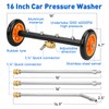 2-in-1 16' Undercarriage Pressure Washer Water Broom, 4000PSI Under Car