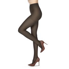 Melas 6 Pairs of Crystal Sheer Control Top Pantyhose for Women, 12 Denier Luxurious Pantyhose - Sizes X-Small to Q2, Black, X-Large