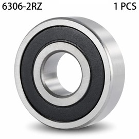 6306-2RZ Bearings, 30x72x19mm Ball Bearing 6306RZ Double Rubber Sealed Shielded Bearing ID 30mm, OD 72mm, Thickness 19mm Ball Bearing, Professional High-Speed Deep Groove Ball Precision Motor Bearings