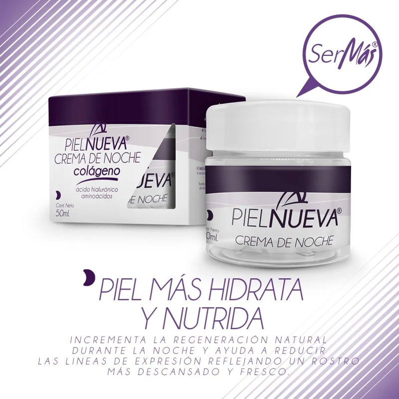 Crema Noche Ser Más Ácido Hialurónico Hipoalergénica