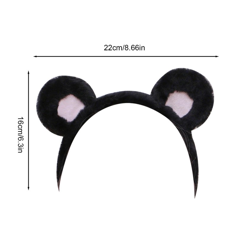 Bear Ears Care Headband,Soft Plush Bear Ear HairBand | Costume