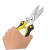 TEHAUX Heavy Duty Tin Snips Straight Head Metal Cutter with