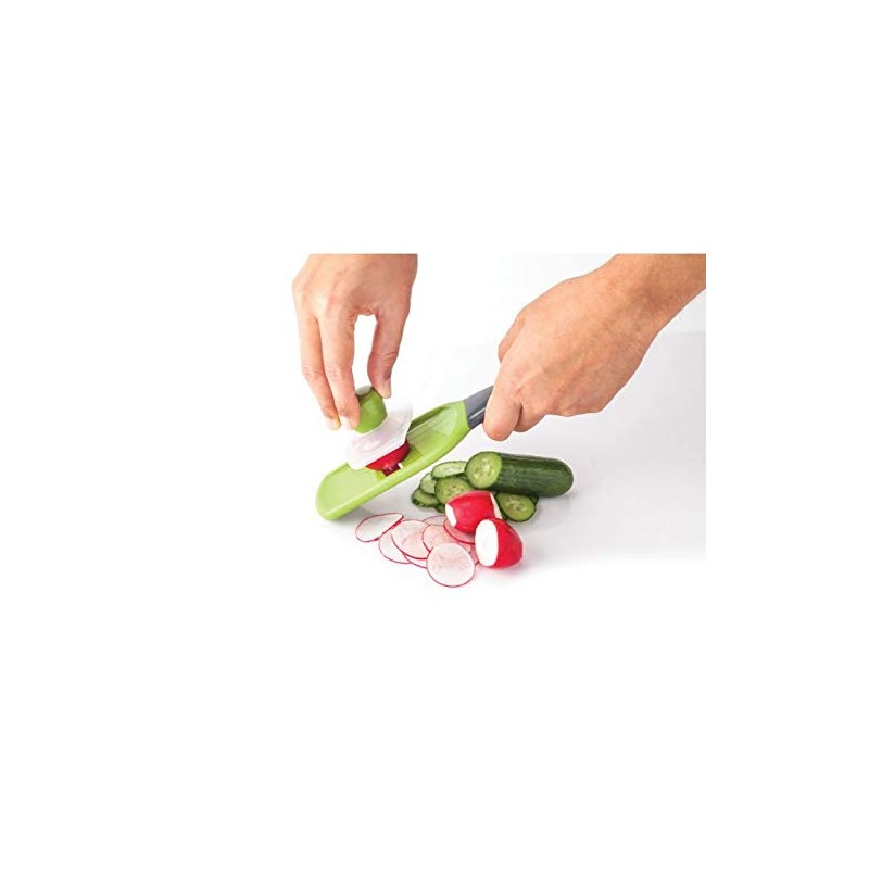 Joie Stainless Steel Blade Mini Mandoline Slicer with Protective Slide