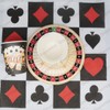 Doyomtoy ALA Vegas Theme Party Tableware, 62 Pieces, Casino Party