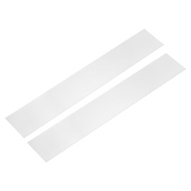 sourcing map 2 Pcs Stainless Steel Strips, 0.04"(1mm) Thick 304 Stainless Steel Metal Shim Stock 2"x12"(51x310mm) Stainless Steel Flat Bar Gap Filler Trim Strip for DIY Craft Making