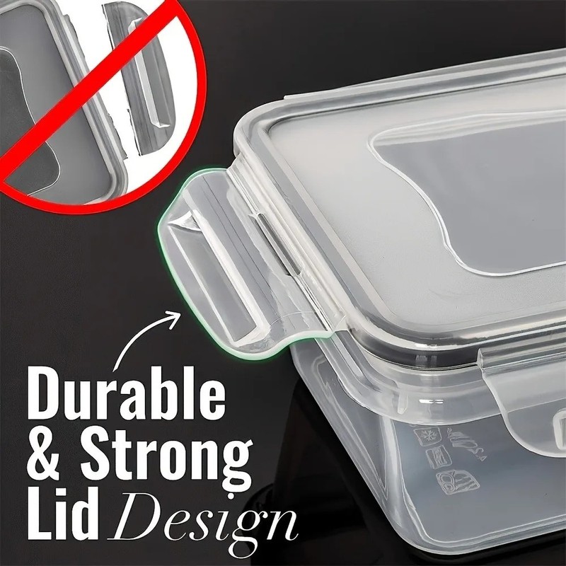 ZenithHome Food Storage Container Set – 8-Pc Airtight Locking Lids