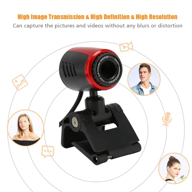 USB2.0 Video Camera with MIC, 0.3MP HD Webcam Web Camera