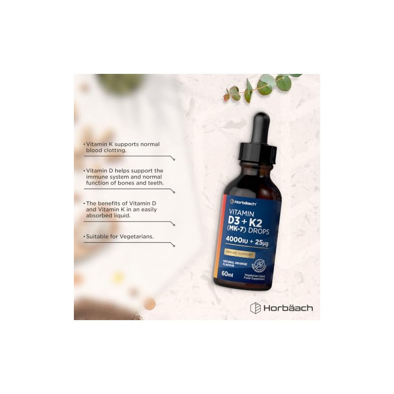 Vitamin D3 K2 Drops High Strength - Orange Flavoured
