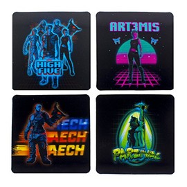 Ready Player One 3D Coasters, Papercard, Multi-Colour, 1 x 10 x 10 cm