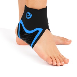 Nvorliy AquaSkin Pro Ankle Brace, Quick-Dry & Chlorine-Resistant Ankle Sleeve for Swimming, Surfing, Diving, Paddle Boarding & Aquatic Recovery–Ultra-Thin Support for Men & Women (Left, XL)