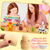 4 Set Unpainted Matryoshka Plain Nesting Dolls DIY Wooden Blank
