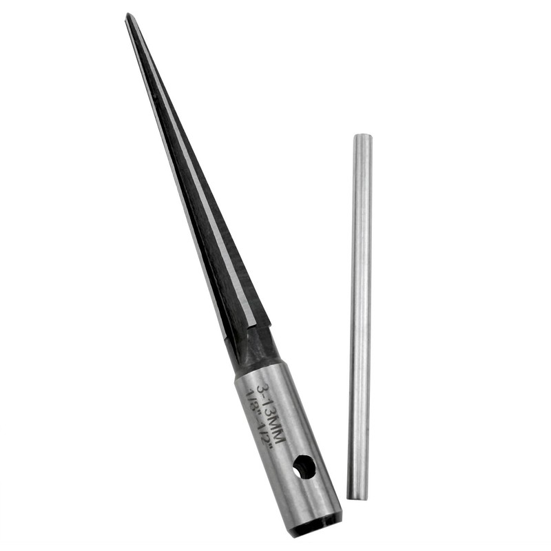 Yocimango Tapered Reamer 1/8-1/2(3-13mm) for Reaming Taper Holes on Boards