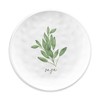 BUZZ SET OF 4 - Melamine WHITE GARDEN HERBS Side