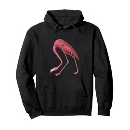 Pink Flamingo Bird of Paradise Pullover Hoodie