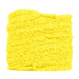 Slaace Fluffy Laces 15 mm Wide Plush Laces, yellow