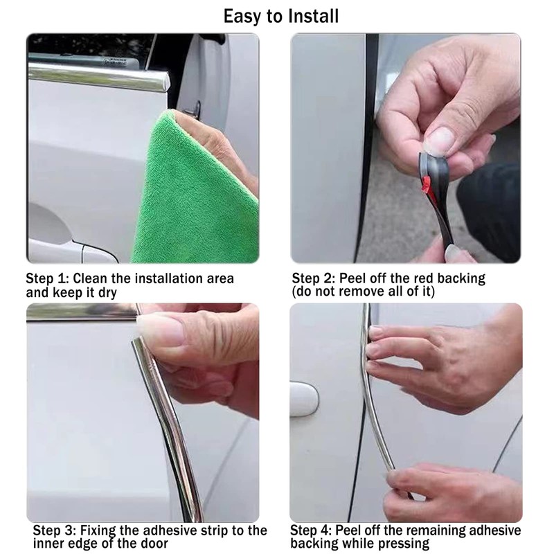 Car Door Edge Guards Self Adhesive Rubber U Channel Edge