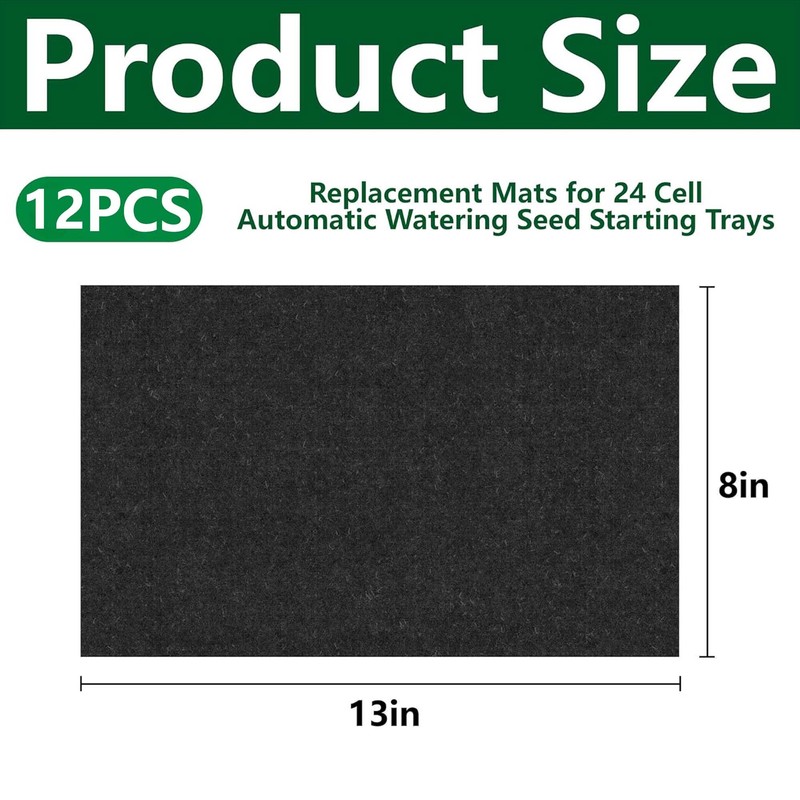 EBaokuup 12 Pcs 24-Cell Replacement Capillary Mats-13 x 8.3 Inches