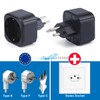 Europe to Switzerland/Liechtenstein Plug Adapter, EU Schuko Plug Fit to