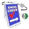 Smog Check Right Arrow (24" X 36") Deluxe A-Frame Signicade,