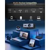DESS Smart 4K 1080P Home Video Projector, WiFi 6 BT,
