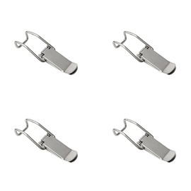 4pcs Toggle Latch Catch Lock,Spring Toggle Latch Hasp,Stainless Steel Tension Clasp,for Toolboxes,Drawers Reinforcement Latch-Hook length30.3mm,length74.3mm
