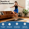 Ankle Balance Board - Premium Solid Birchwood Foot Strengthener for