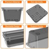 WOWBOX 32 PCS Clear Plastic Drawer Organizer Set, 4 Sizes
