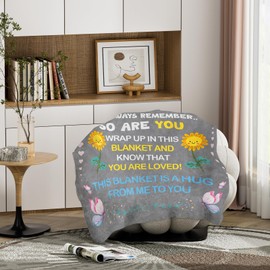 KAAYEE Get Well Gifts for Women Men After Surgery Gifts for Women Men Get Well Soon Gift for Women Friends Coworkers Inspirational Sympathy Gifts for Her Him Throw Blanket 50"*60" Grey