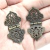 Antique Mini Folding Hinges Retro Bronze Jewelry Box Decorative Hinge
