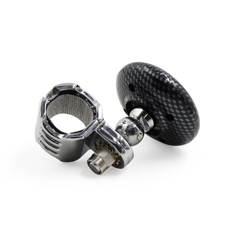 uxcell Carbon Fiber Pattern Folding Steering Wheel Knob Power Handle