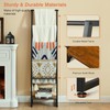 DGWJSU Blanket Ladder, 5 Tier Ladder Shelf,Wooden Blanket Ladders for