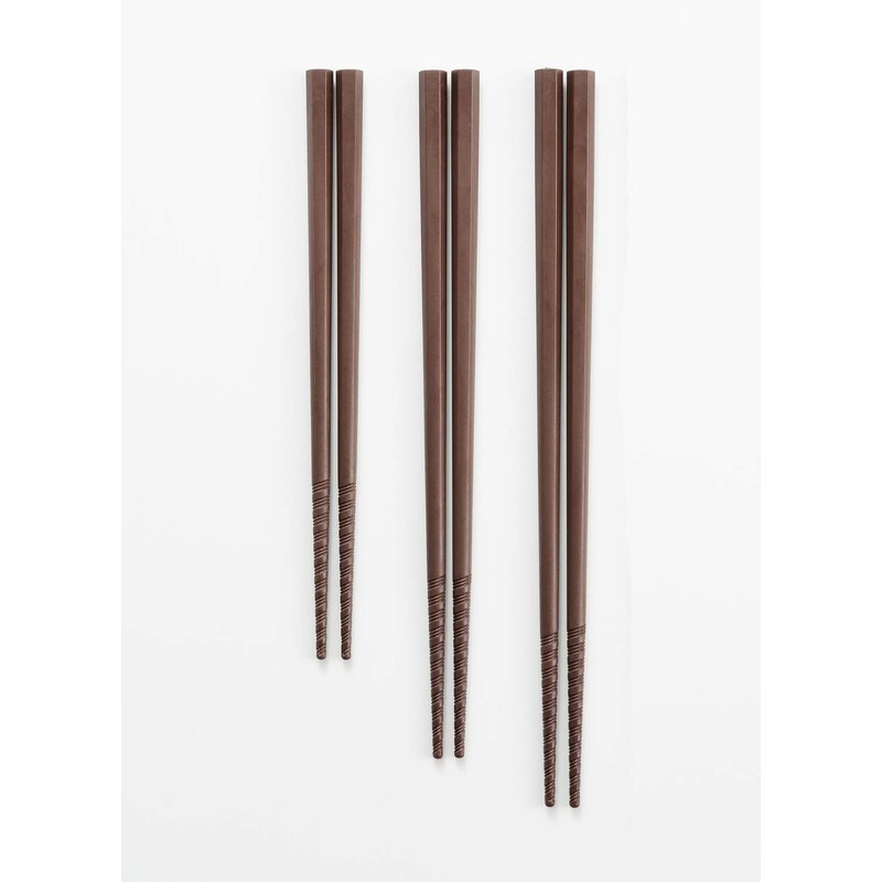 Akebono Sangyo PM-104 Tornado Chopsticks, Brown, 7.1 inches (18 cm),