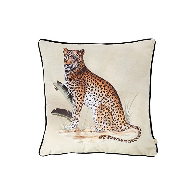 Evans Lichfield Kibale Leopard Cushion Cover, Multi, 50 x 50cm