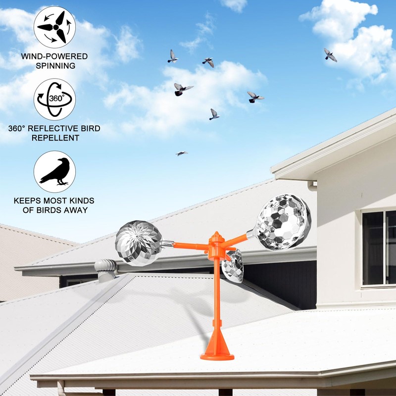 Flyonte Birds Reflect Deterrent Visual Bird Scarer Deterrent Devices Outdoor