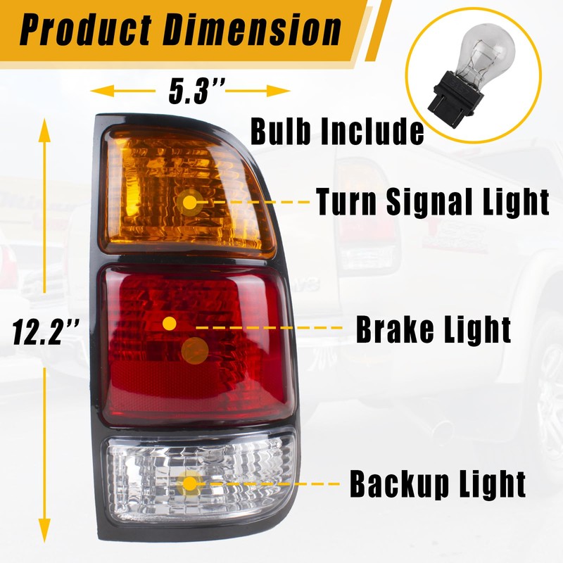 Boine Tail Light Compatible With 2000 2001 2002 2003 2004