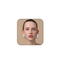 Vuleto Silver Earrings Dupe Large Big Chunky Gold Hoop Earrings for Women Teardrop Lightweight Water Drop Statement Designer Earrings Trendy Jewelry Silver