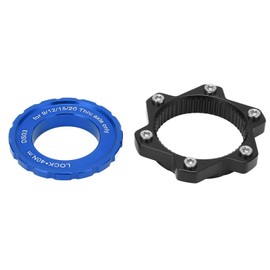 MEIJUN Centerlock to 6 Bolt Fitting Adapter Lockring Aluminium Alloy Axle Hub Adapter for Thru Axle HubBlue