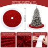 Dremisland Sequin Christmas Tree Skirt 36 Inch Luxury Faux Fur