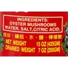Whole Oyster Mushrooms, 15 Oz, 4 Cans