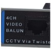 BW New CCTV 4 Channel Passive UTP Transmitter Video Balun