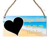 Days Until We Go on Holiday" Countdown Plaque | Beach-Themed