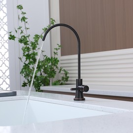 Aspasia Drinking Water Faucet for Kitchen Sink, Kitchen Water Filter Faucet Stainless Steel for Reverse Osmosis or Water Filtration System Beverage Non-Air Gap RO Faucet Oil Rubbed Bronze