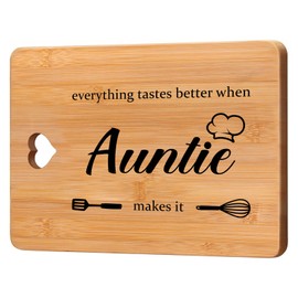 Auntie Birthday Gifts, Gifts for Auntie, Birthday Gifts for Auntie, Special Auntie Gifts from Niece/Nephew, Best Auntie Ever Gifts, Funny Gifts for Auntie, Bamoboo Cutting Board.