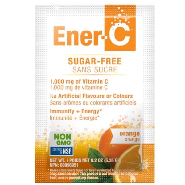 Ener-C Sugar Free Vitamin C Drink Mix 1000mg, 1 Serving SAMPLE, Orange