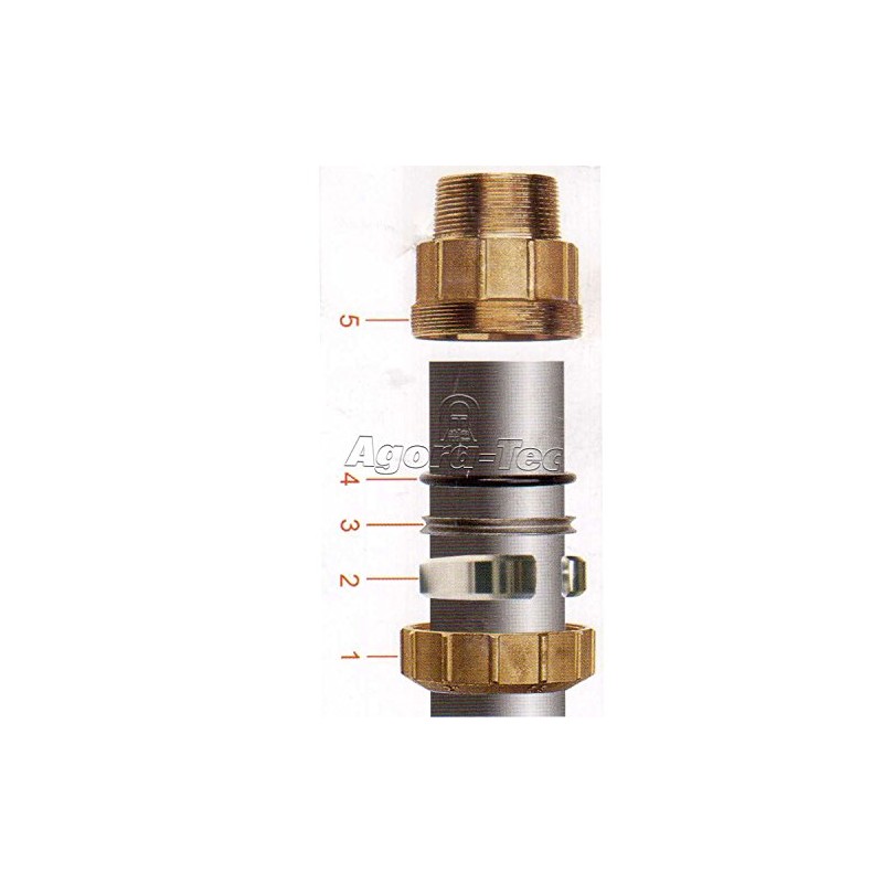 Agora-Tec® Brass Fitting Angle 90 Degree 25 mm to 3/4