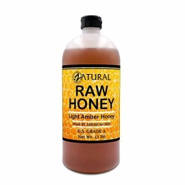Zatural Honey Raw Fresh Air Idaho Grade A Light Amber Honey (3 Pound)
