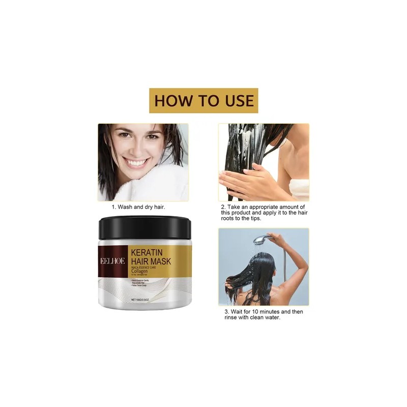 Mascarilla De Cabello Eelhoe Maca Power Colágeno Original