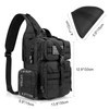 G4Free Tactical EDC Sling Bag Backpack with Adjustable Holster Military