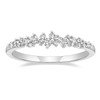 Mameloly Wedding Bands for Women Silver Dainty Stackable CZ Cubic