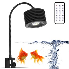 Lominie Full Spectrum Aquarium Light Fish Tank LED Light 25W Saltwater Freshwater Aquarium lamp with Gooseneck